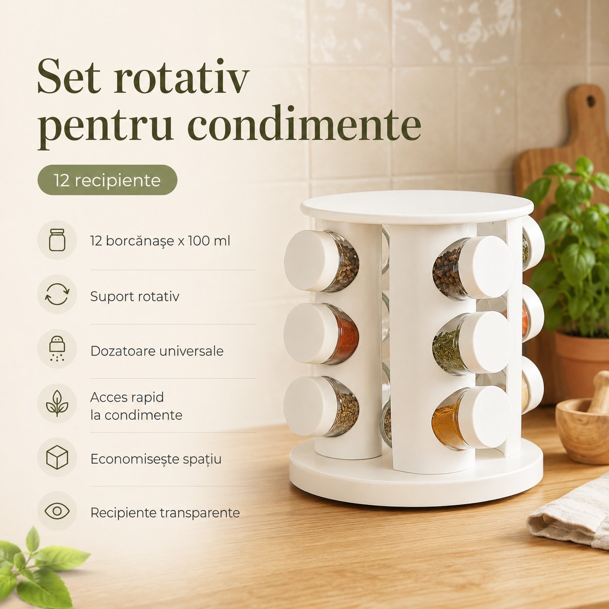 Organizator condimente